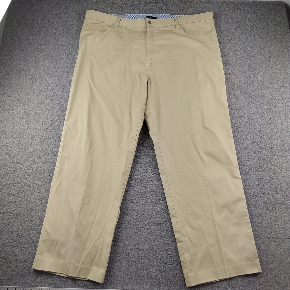 Turtleson Pants Mens 44x29 Chino Khaki Stretch Cotton Business Casual EUC